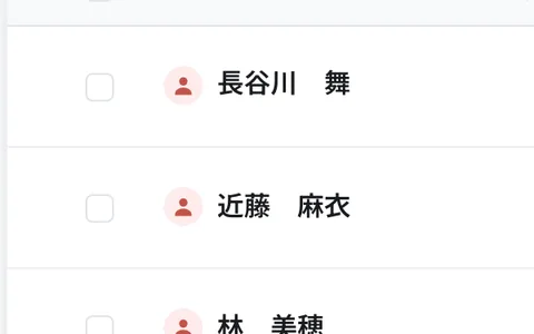 選考ボードの候補者一覧(抜粋)
